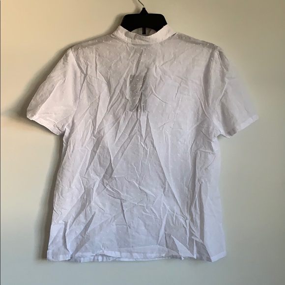 Swiss-dot White Blouse - Picture 5 of 5